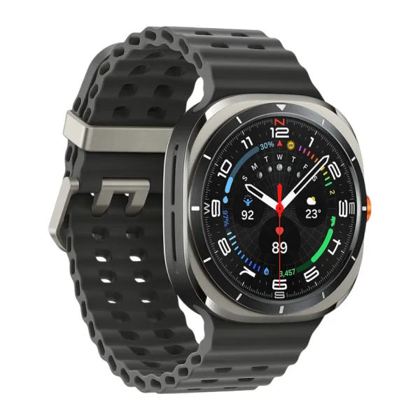 Умные часы Samsung Galaxy Watch Ultra 47мм, ремешок Marine (Titanium Silver, 2024)