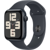 Apple Watch Series SE 2024 44mm Midnight Aluminum Case with Midnight Sport Band S/M