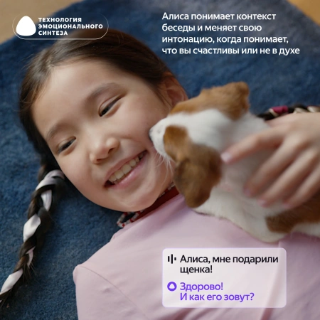 Акустическая система Яндекс.Станция Лайт 2 с Алисой (Серый, без часов)